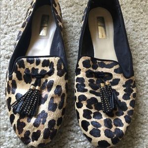 Animal print flats